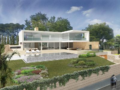 Exklusives Villenprojekt with sea view in Cala Vinyas